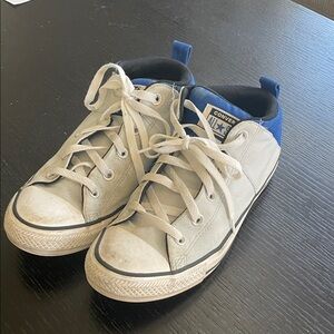 Converse Kids' White and Blue Sneakers